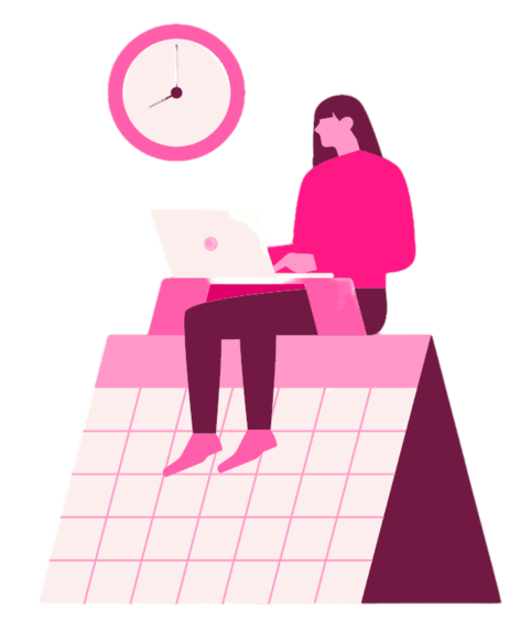 woman working