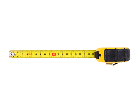 tape measure tool to show training and measurement of staff
