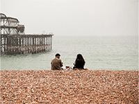 people on a beach