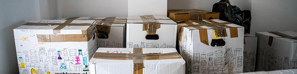 packed boxes