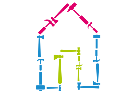 second mortgages with tools in the shape of a house