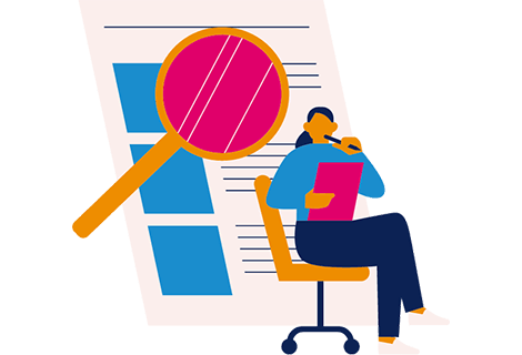 woman with documents