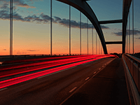 flashing lights bridge