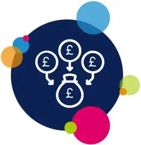Debt consolidation calculator icon