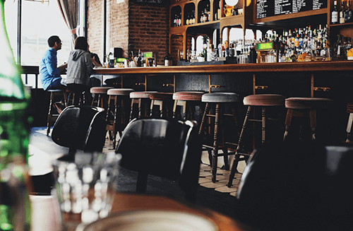 inside a pub