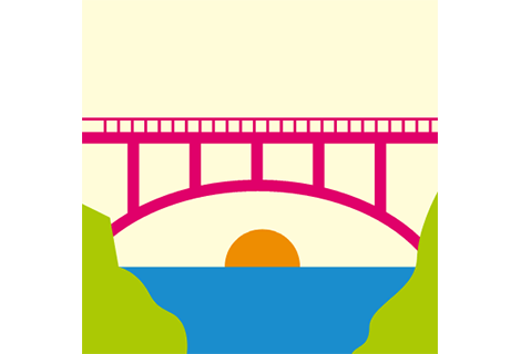bridge over sunset