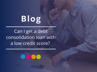 people thinking about low credit score debt consolidation loans 
