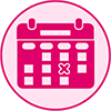 pink calendar