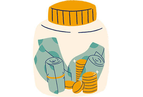 jar with money