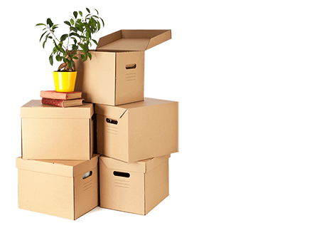 Cardboard boxes for moving house with a bridging loan